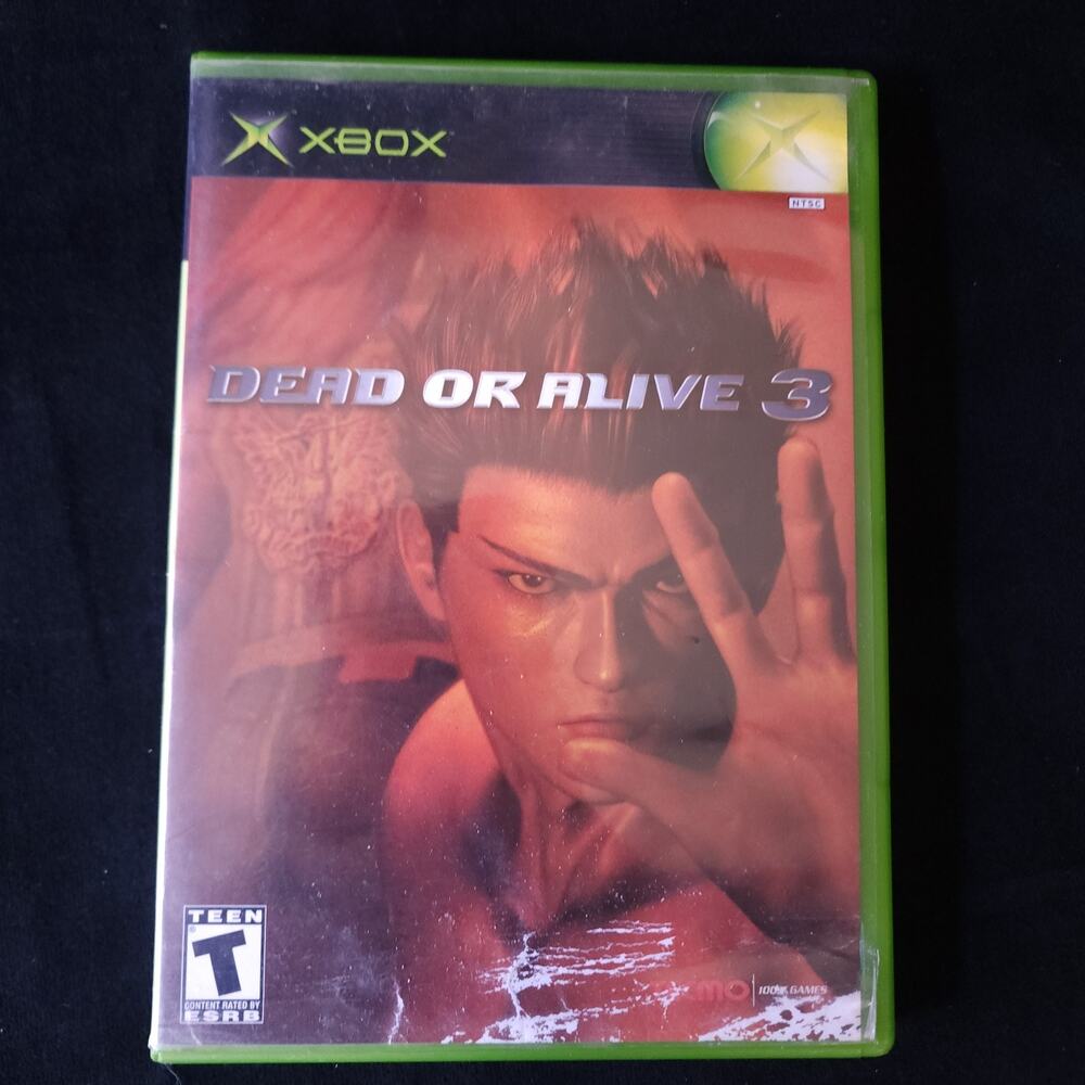 Dead or Alive 3 Microsoft Xbox 2001 Fighting TECMO Video Game with Case